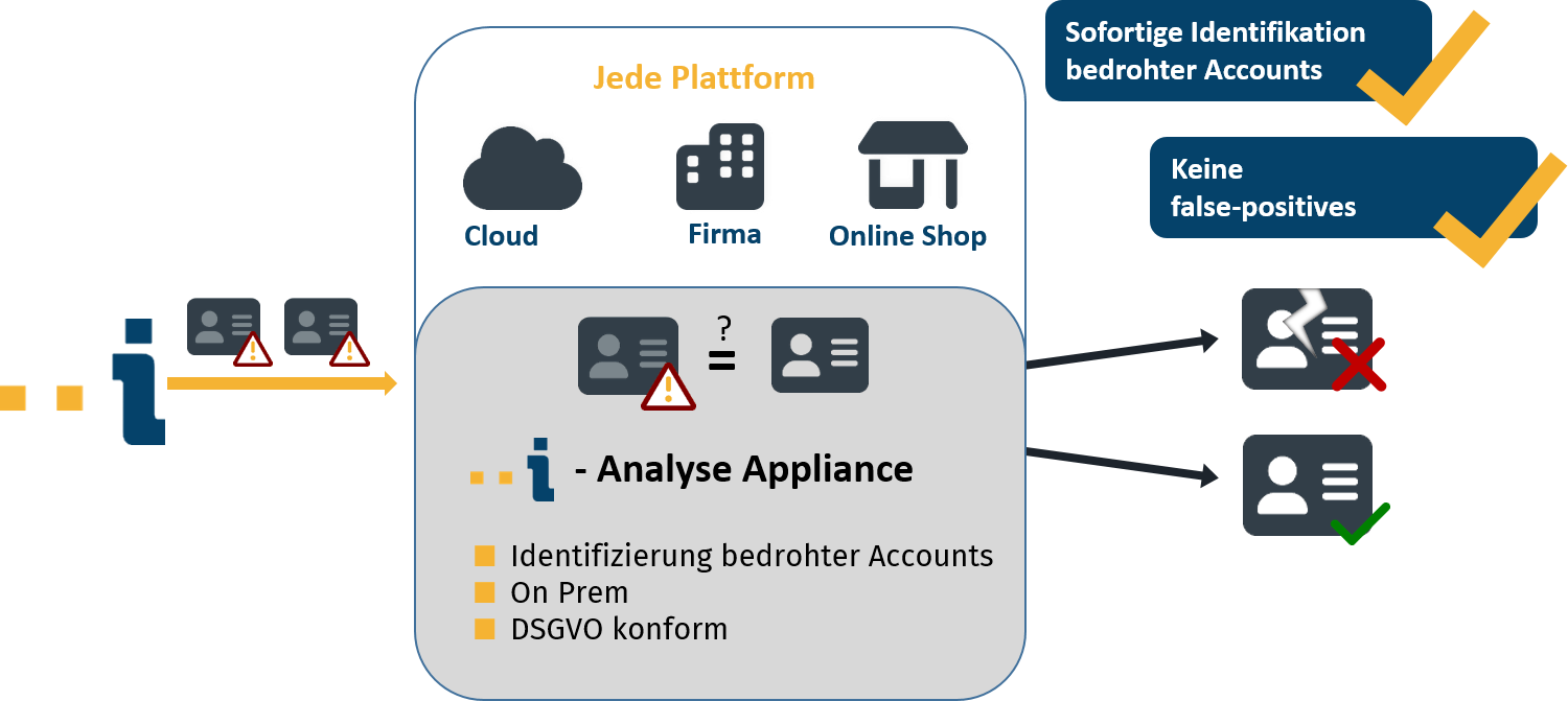 Das Bild skizziert die Identeco-Analyse_Appliance