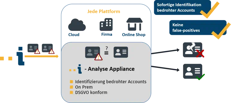 Das Bild skizziert die Identeco-Analyse_Appliance