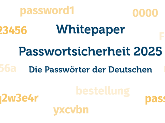 Passwortsicherheit 2025 - Die Passwörter der Deutschen