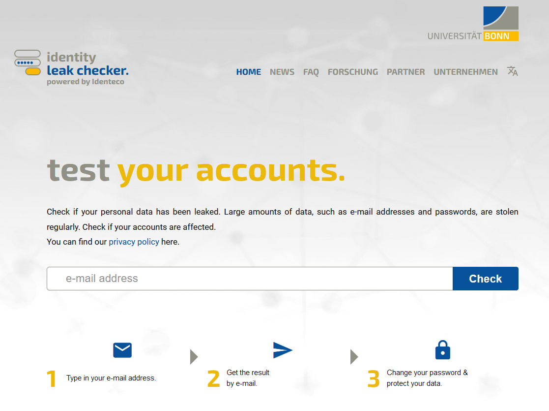 The Leak Checker of the University of Bonn: a German alternative to